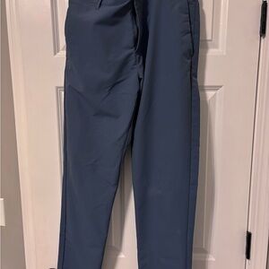 Men's light weight wrinkle free blue Pants